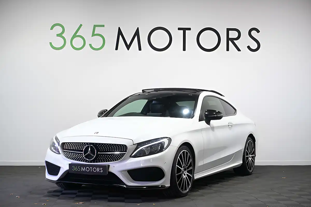 Used 2018 Mercedes C-Class AMG Line (premium Plus) Polar White - Front View