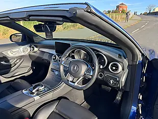 Used 2018 Mercedes C220 AMG Line Premium Plus Cabriolet Azure Blue - Interior and Exterior details 13