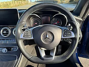 Used 2018 Mercedes C220 AMG Line Premium Plus Cabriolet Azure Blue - Interior and Exterior details 16