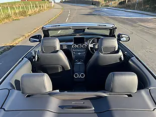 Used 2018 Mercedes C220 AMG Line Premium Plus Cabriolet Azure Blue - Interior and Exterior details 20