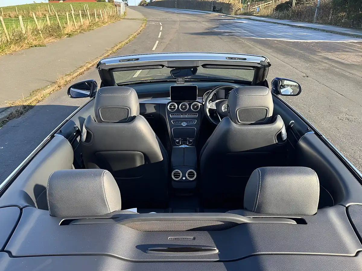 Used 2018 Mercedes C220 AMG Line Premium Plus Cabriolet Azure Blue - Interior and Exterior details 20