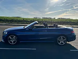 Used 2018 Mercedes C220 AMG Line Premium Plus Cabriolet Azure Blue - Interior and Exterior details 8