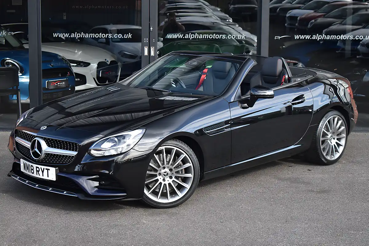 Used 2018 Mercedes Slc AMG Line Obsidian Black - Interior and Exterior details 4