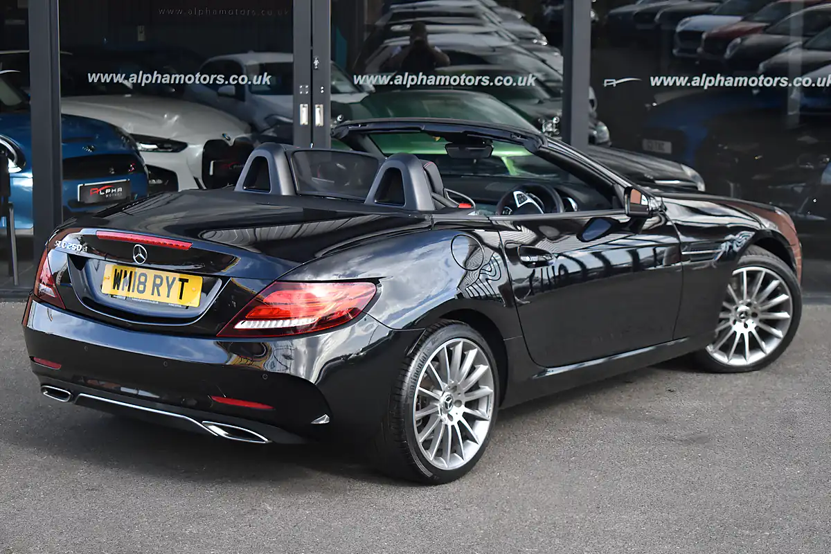 Used 2018 Mercedes Slc AMG Line Obsidian Black - Interior and Exterior details 5