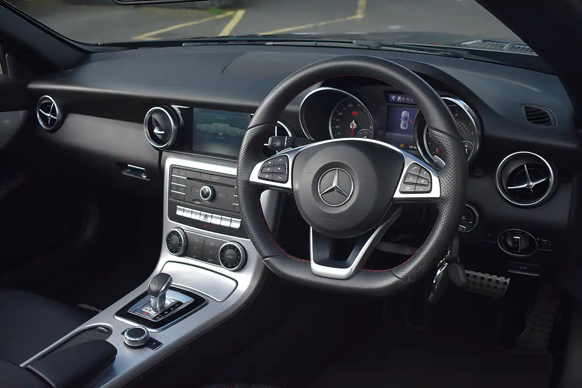 Used 2018 Mercedes Slc AMG Line Obsidian Black - Interior and Exterior details 8