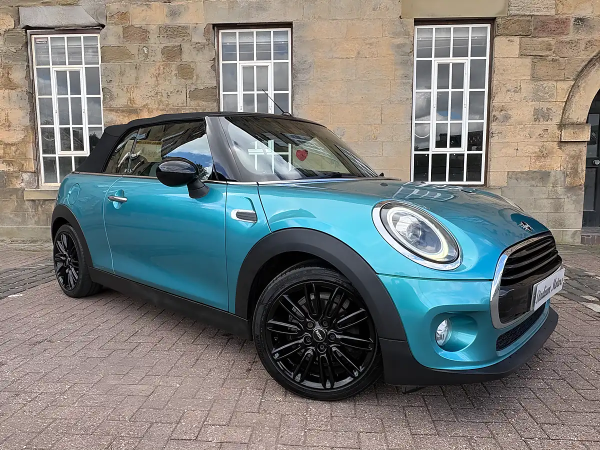 Used 2018 MINI Convertible Cooper Blue - Front View