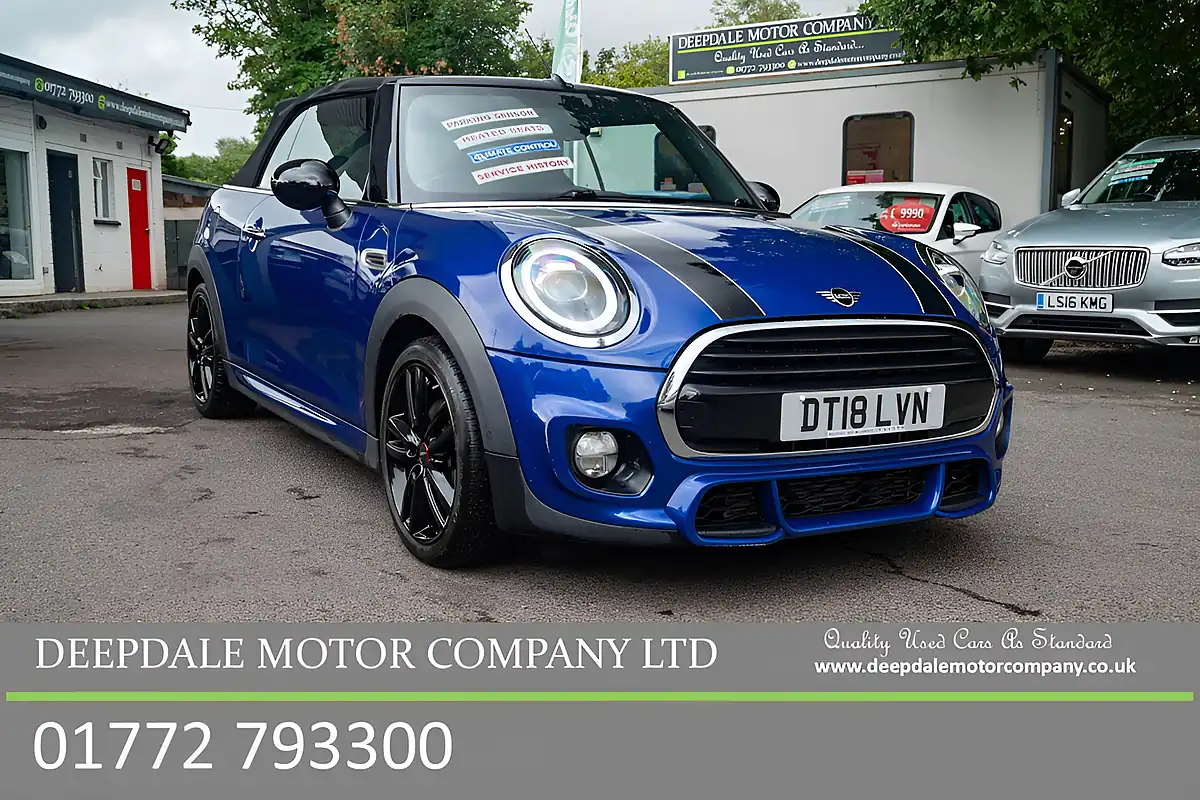 Used 2018 MINI Convertible Cooper Starlight Blue - Front View
