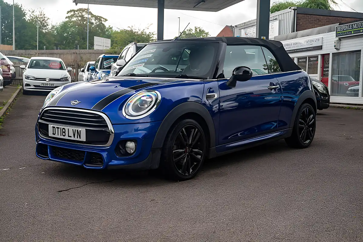 Used 2018 MINI Convertible Cooper Starlight Blue Metallic - Interior and Exterior details 4