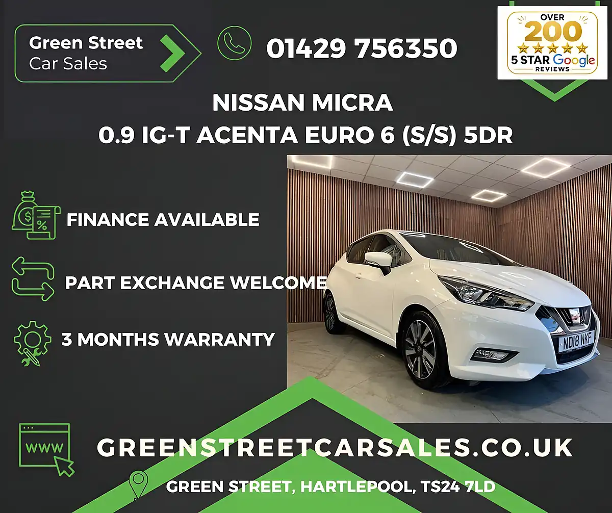 Used 2018 Nissan Micra Acenta White - Front View