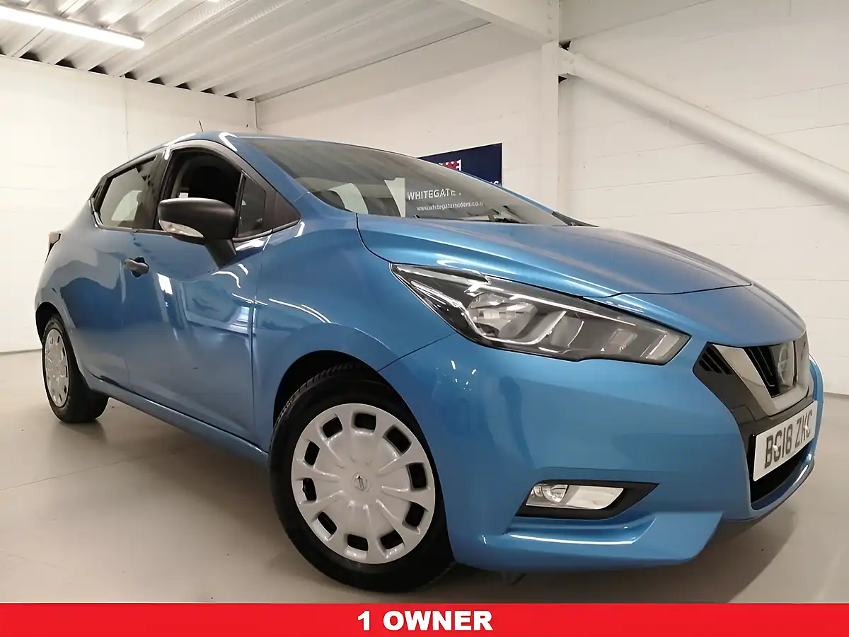 Used 2018 Nissan Micra Visia Power Blue - Front View