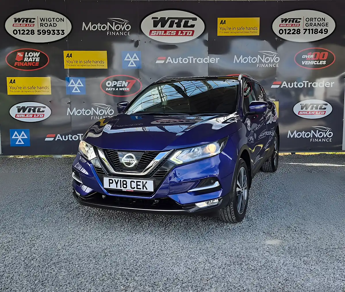 Used 2018 Nissan Qashqai N-Connecta Blue - Front View
