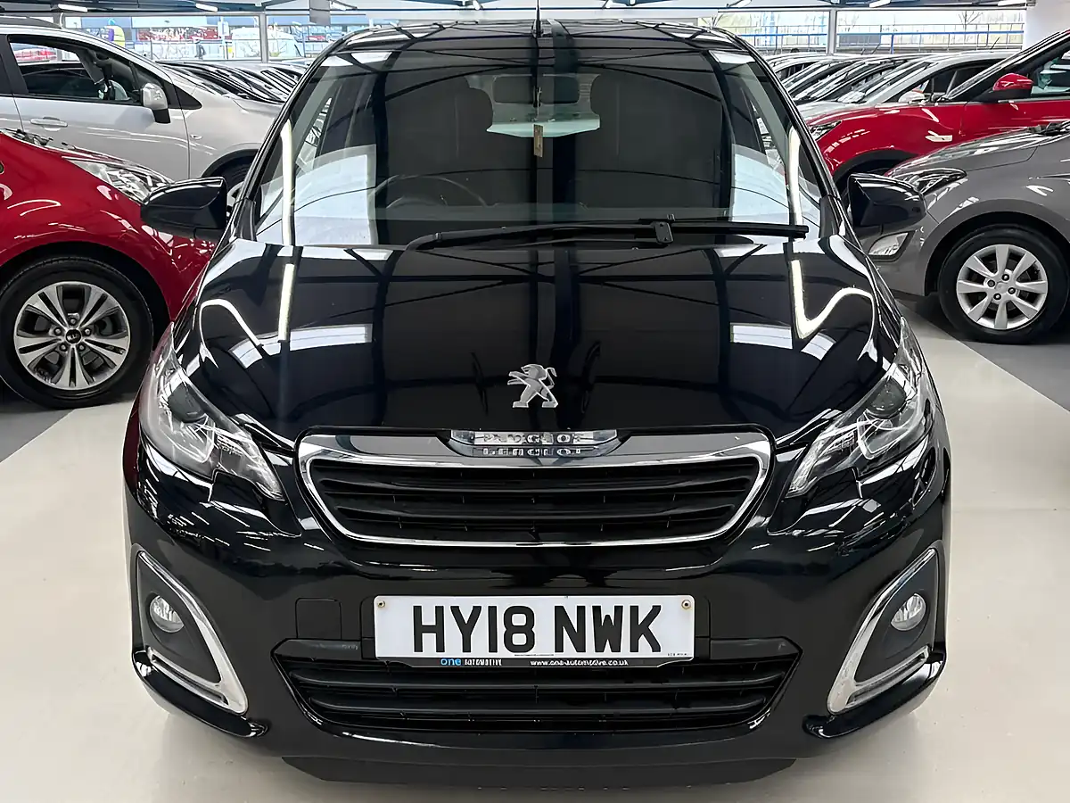 Used 2018 Peugeot 108 Allure Black - Front View