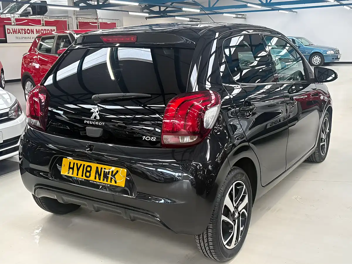 Used 2018 Peugeot 108 Allure Black - Interior and Exterior details 9
