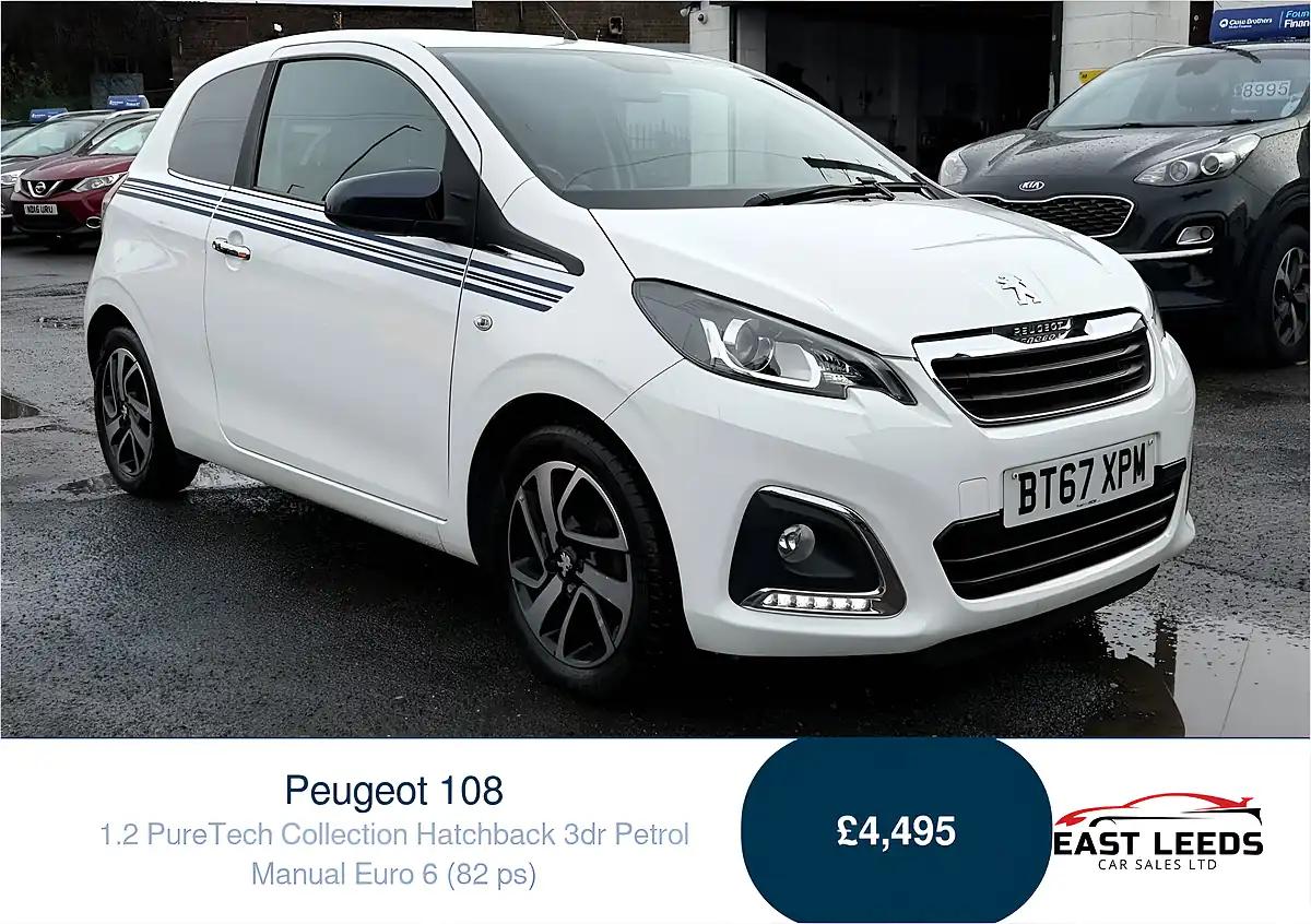 Used 2018 Peugeot 108 Collection White - Front View