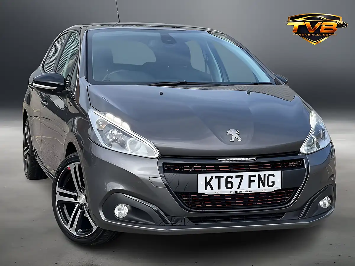 Used 2018 Peugeot 208 GT Line Blue Nimbus Grey - Front View