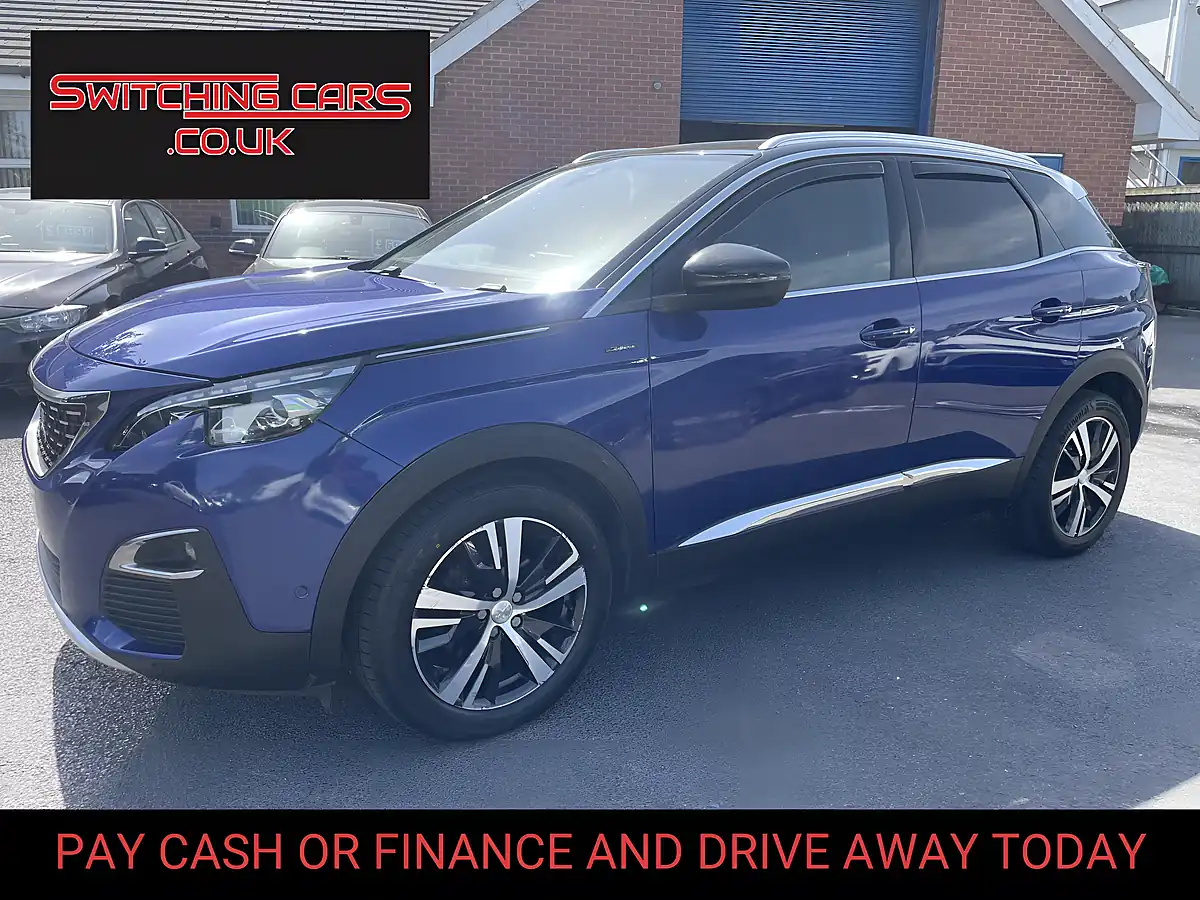 Used 2018 Peugeot 3008 GT Line Blue - Front View
