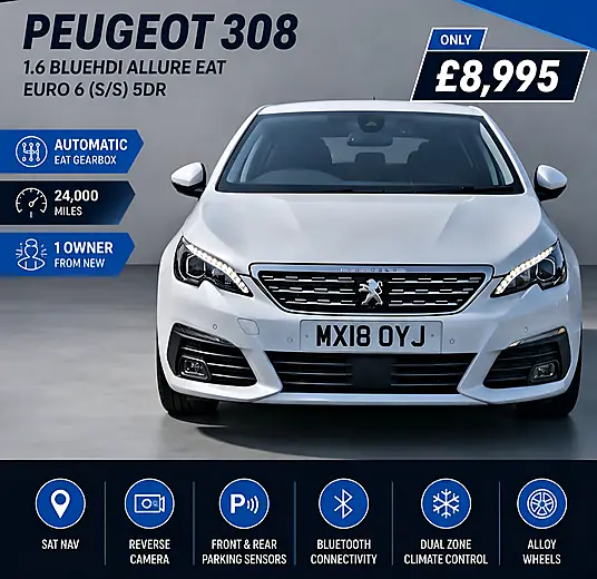 2018 Peugeot 308 1.6 BlueHDi Allure