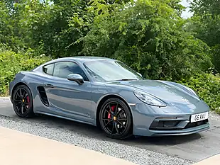 Used 2018 Porsche 718 Cayman Gts Blue - Interior and Exterior details 5