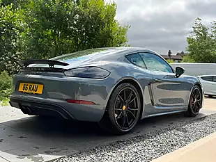 Used 2018 Porsche 718 Cayman Gts Coupe Blue - Interior and Exterior details 9