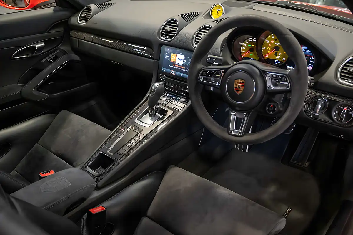 Used 2018 Porsche 718 Cayman Gts Lava Orange Metallic - Interior and Exterior details 5