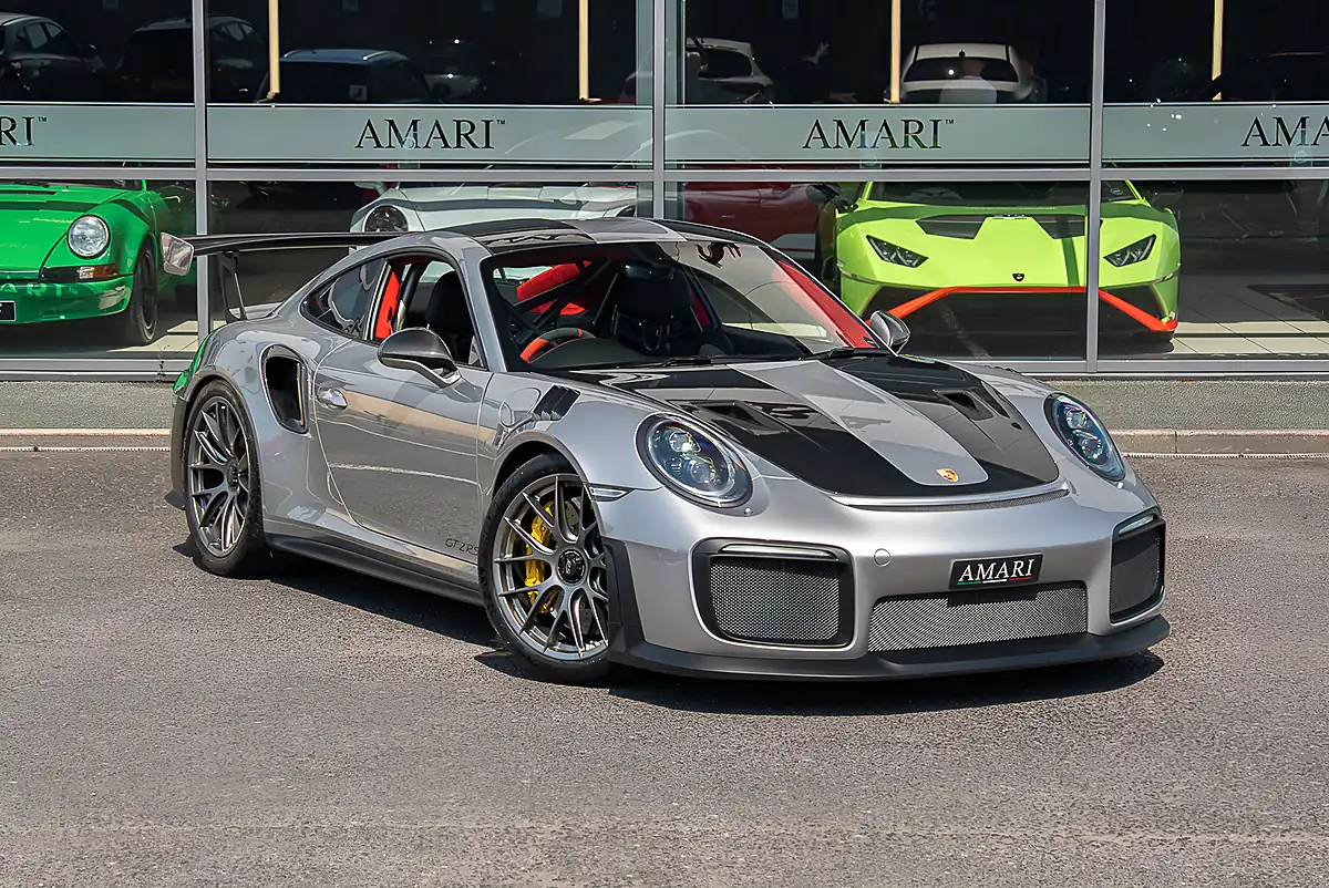 Used 2018 Porsche 911 (991) Weissach GT Silver Metallic - Front View