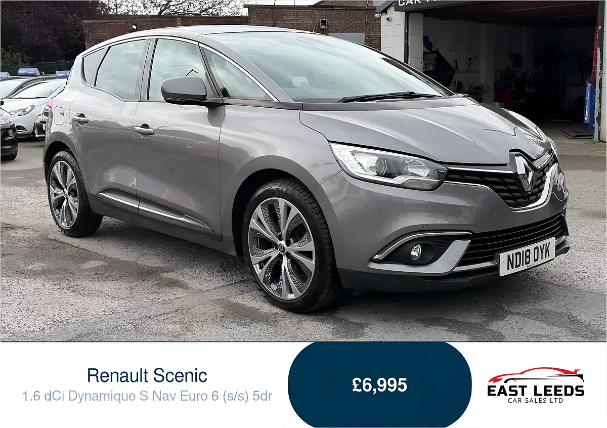 Used 2018 Renault Scenic Dynamique S Nav Grey - Front View