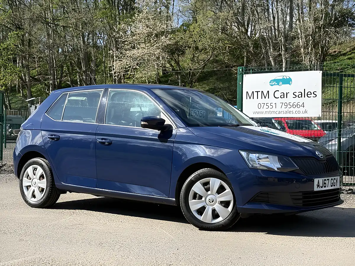 Used 2018 Skoda Fabia S Blue - Front View