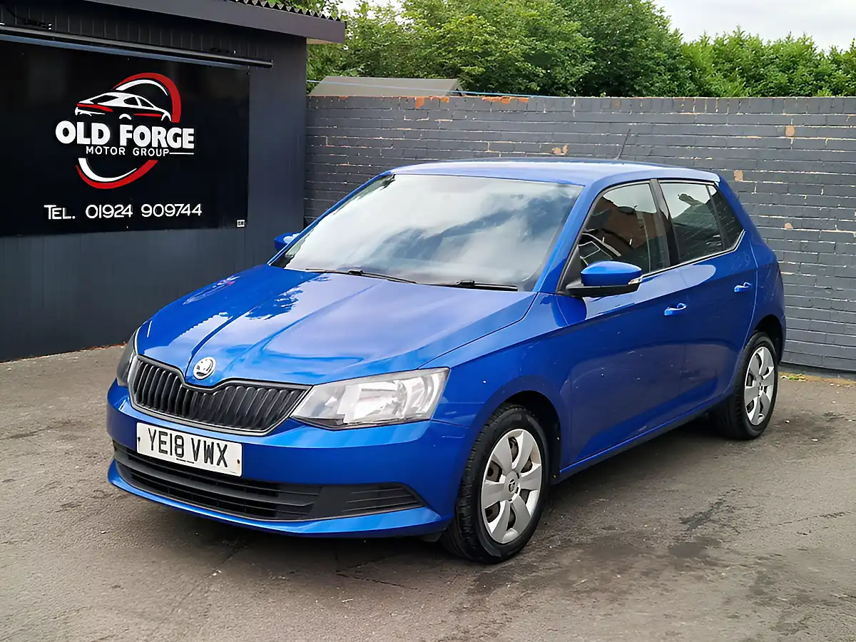 Used 2018 Skoda Fabia S Blue - Front View