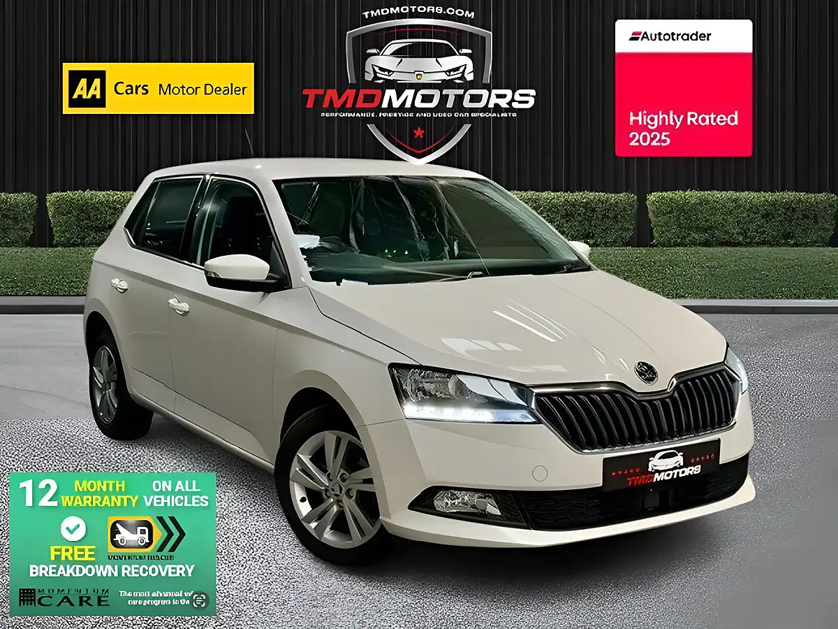 Used 2018 Skoda Fabia Se White - Front View