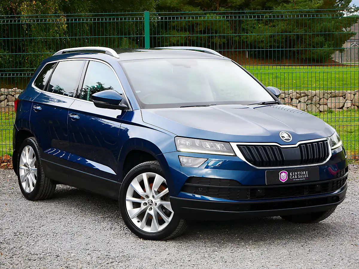 Used 2018 Skoda Karoq Se L Petrol Blue Metallic - Front View