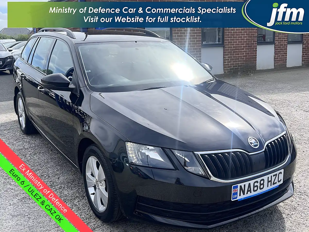 Used 2018 Skoda Octavia S Black Magic Pearl Met - Front View
