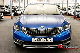 Used 2018 Skoda Octavia Scout Race Blue - Interior and Exterior details 11