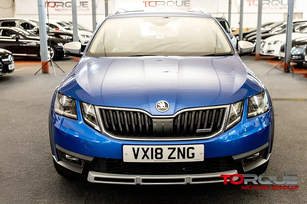 Used 2018 Skoda Octavia Scout Race Blue - Interior and Exterior details 11