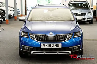 Used 2018 Skoda Octavia Scout Race Blue - Interior and Exterior details 2