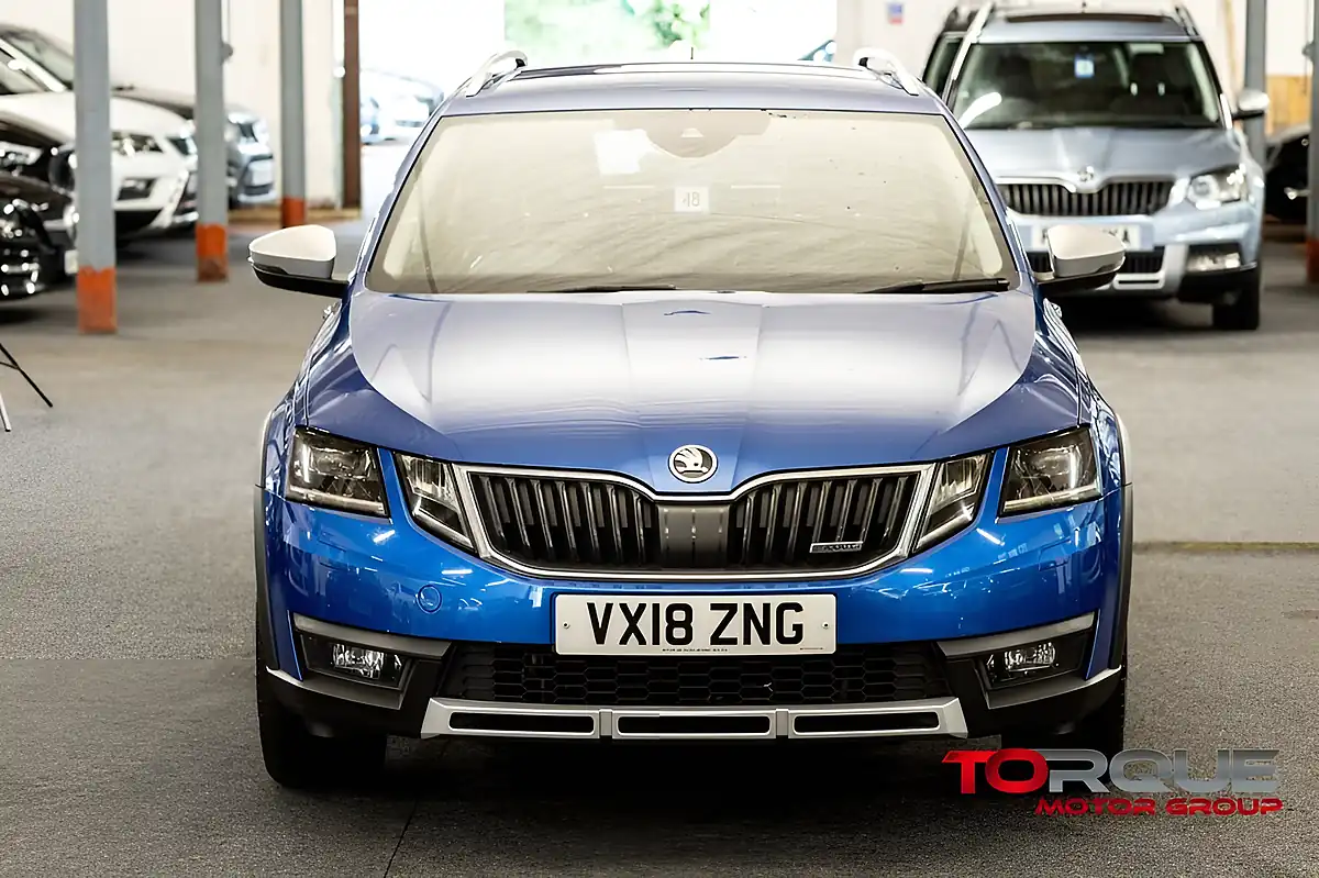 Used 2018 Skoda Octavia Scout Race Blue - Interior and Exterior details 2