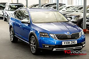 Used 2018 Skoda Octavia Scout Race Blue - Interior and Exterior details 3