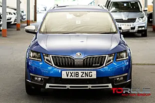 Used 2018 Skoda Octavia Scout Race Blue - Interior and Exterior details 4