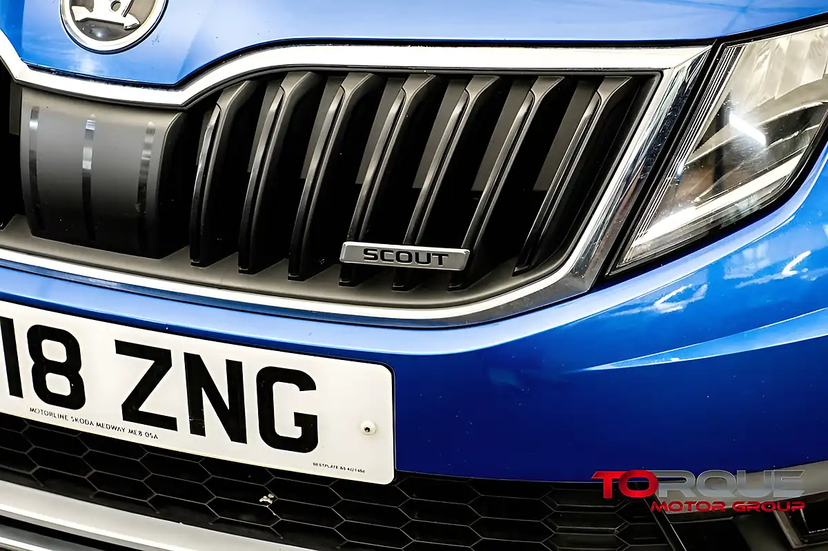 Used 2018 Skoda Octavia Scout Race Blue - Interior and Exterior details 5