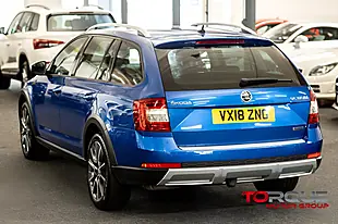 Used 2018 Skoda Octavia Scout Race Blue - Interior and Exterior details 6