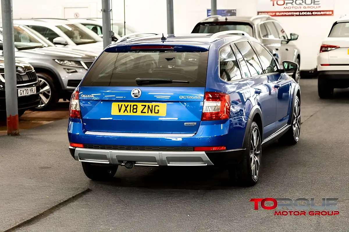 Used 2018 Skoda Octavia Scout Race Blue - Interior and Exterior details 7