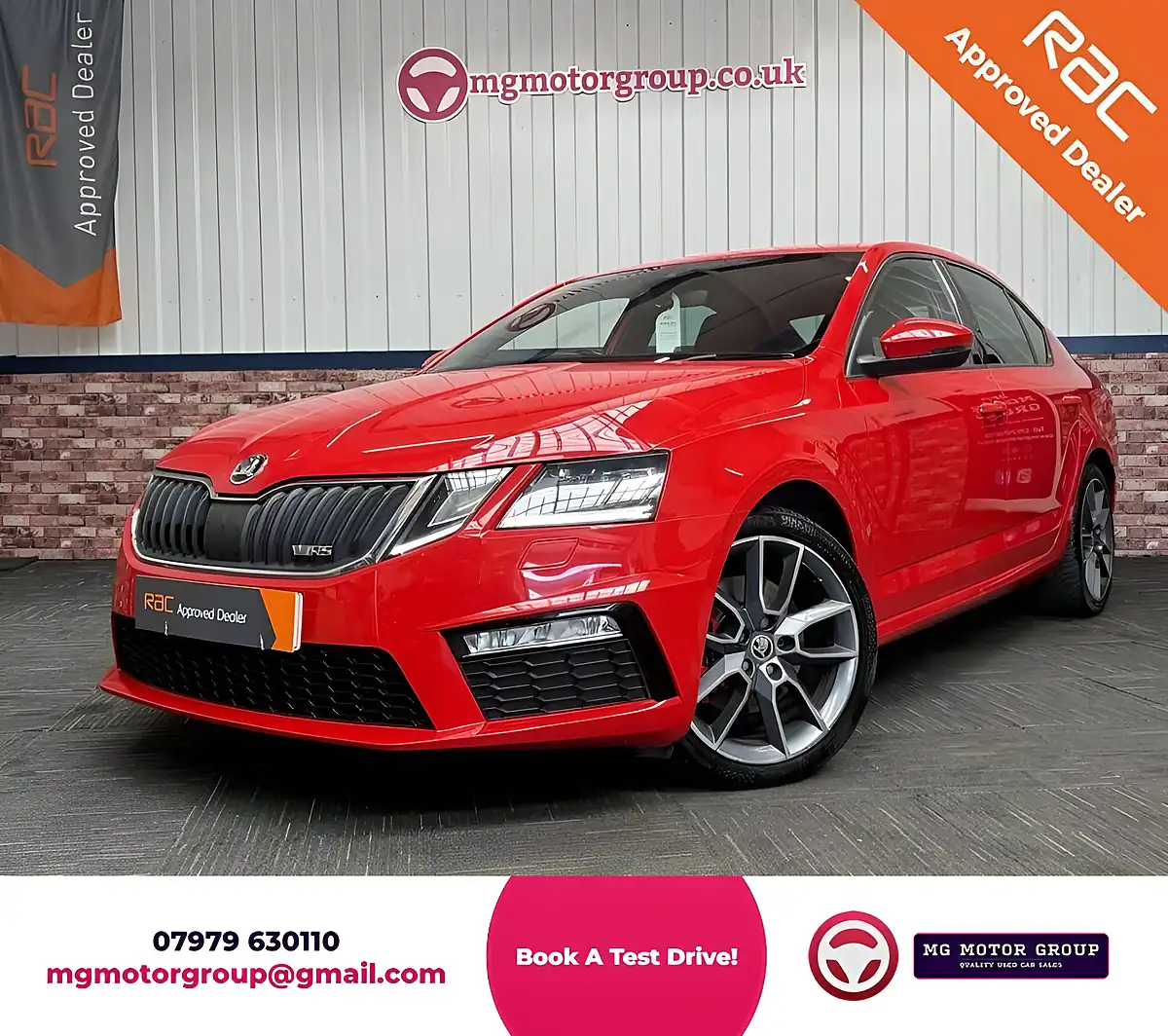 Used 2018 Skoda Octavia VRS Red - Front View