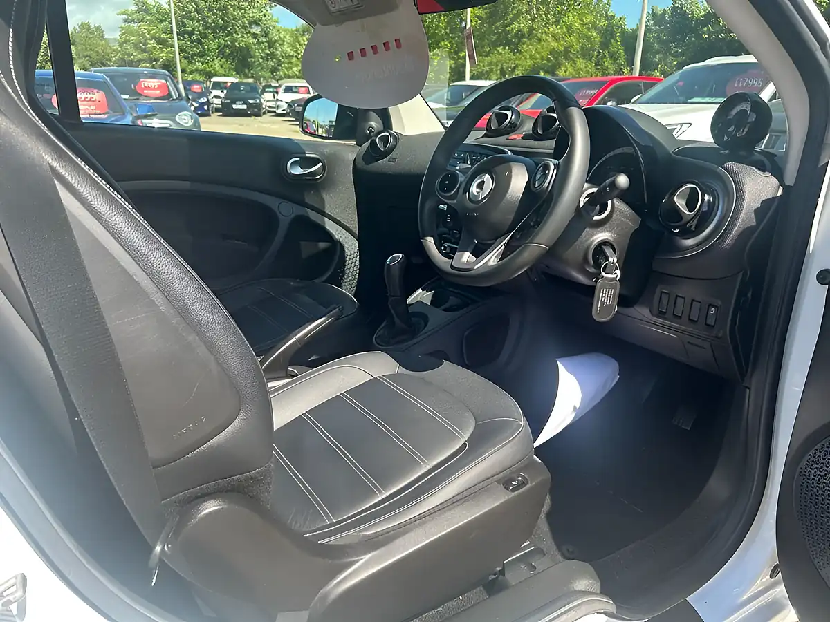 Used 2018 Smart Fortwo Prime Coupe White - Interior and Exterior details 4