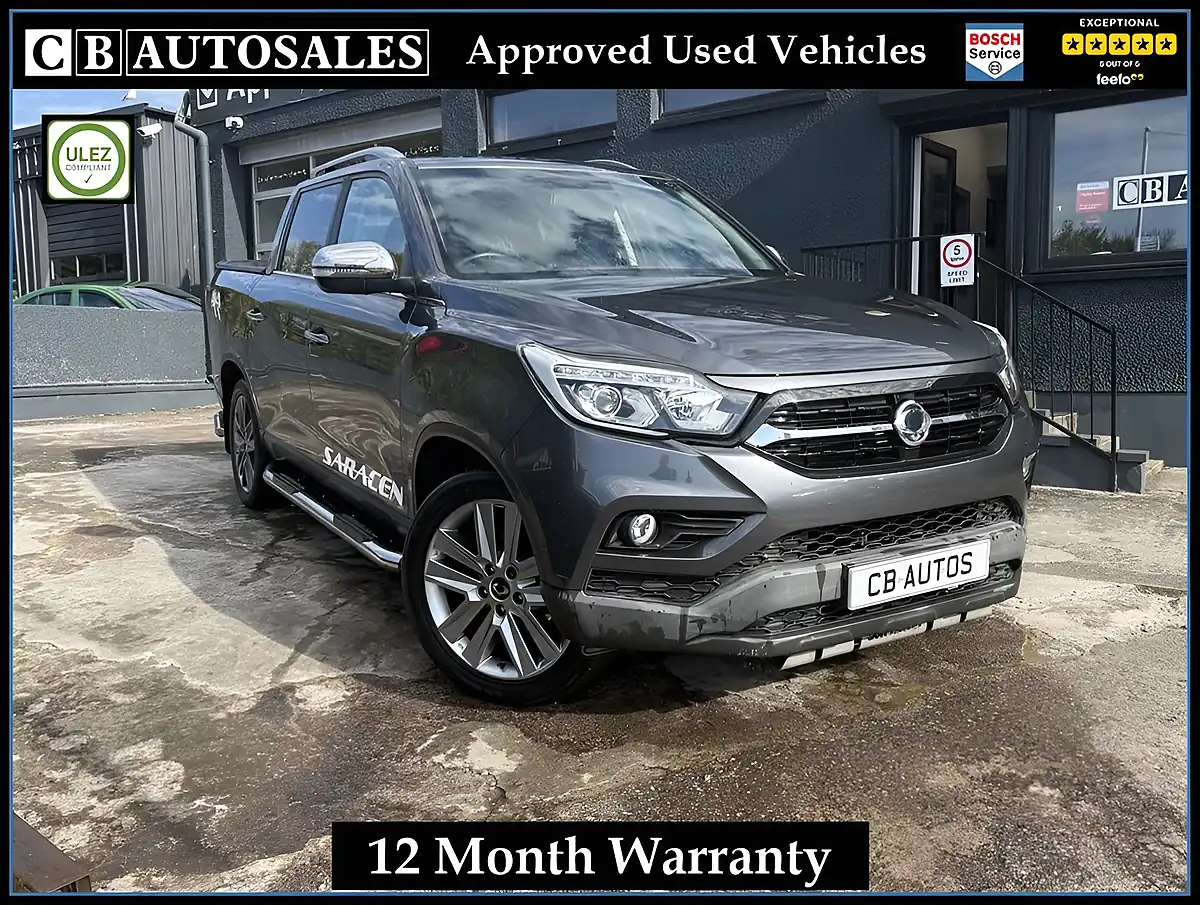 Used 2018 Ssangyong Musso Saracen Grey - Front View