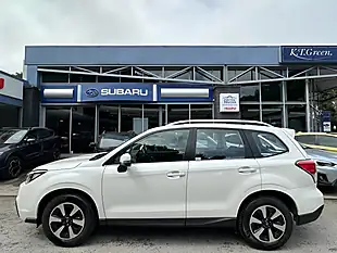 Used 2018 Subaru Forester Xe White - Interior and Exterior details 2