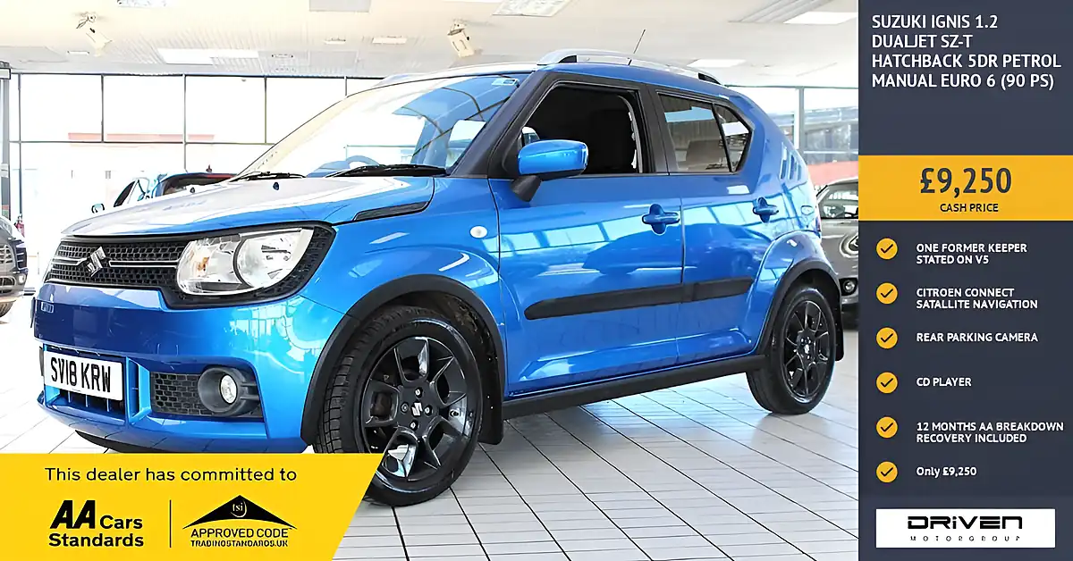 Used 2018 Suzuki Ignis Sz-T Blue - Front View