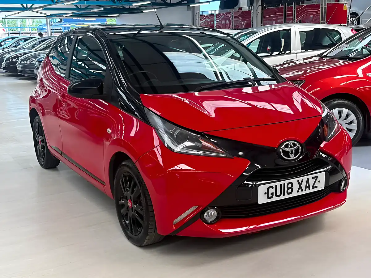 Used 2018 Toyota Aygo X-Cite 4 Red Bi-Tone Red - Front View