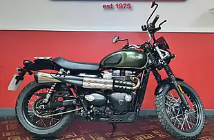 Used 2018 Triumph Scrambler 900 Street Scrambler Green - Interior and Exterior details 7