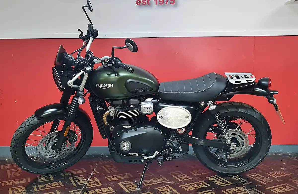 Used 2018 Triumph Scrambler 900 Street Scrambler Green - Interior and Exterior details 8