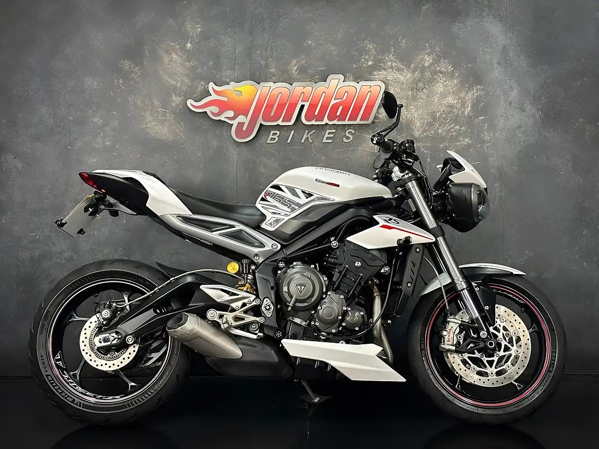 Used 2018 Triumph Street Triple RS White - Front View