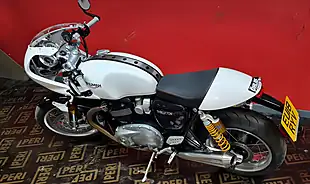 Used 2018 Triumph Thruxton 1200 R White - Interior and Exterior details 13